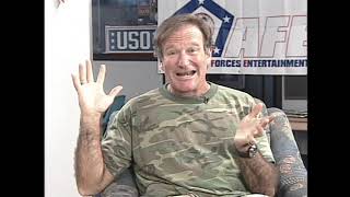 AFN Robin Williams On Tour USO Armed Forces Entertainment Afghanistan & Europe 2002