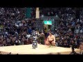 2013年11月23日 大相撲九州場所14日目 稀勢の里（上手投げ）白鵬