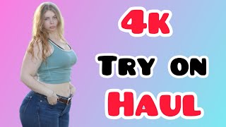 4K Try-On Haul 4K Transparent Cleaning & Lingerie Chic Mesh Dress Try On Haul