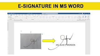 How to make E-signature with MS Word and Save it into PNG type | Tutorial screenshot 4