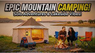 Overnight Camp on a California Lake | Fire, Food & Yurt Life | Acorn Campground #camping #adventure