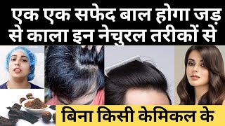 सफ़ेद बालो को काला करने के नेचुरल तरीके | How To Prevent Premature Hair Greying |