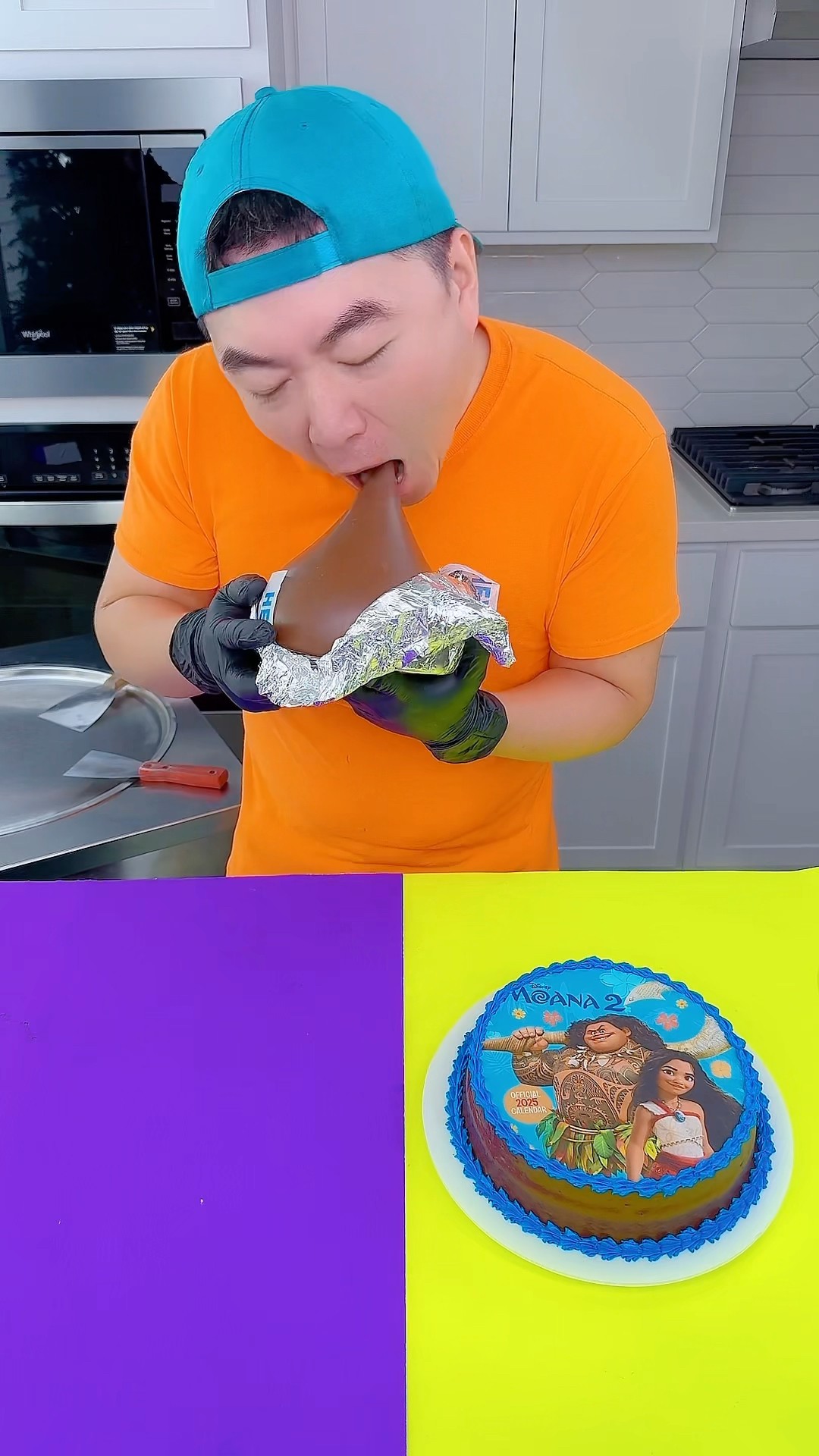 Hershey’s chocolate vs Moana 2 cake ice cream challenge!? #funny by Ethan Funny Family