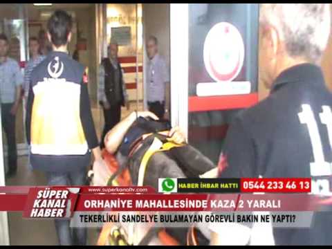 ORHANİYE MAHALLESİNDE KAZA 2 YARALI