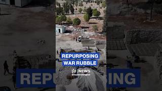 War Rubble Repurposed To Make New Bricks In Northwestern Syria