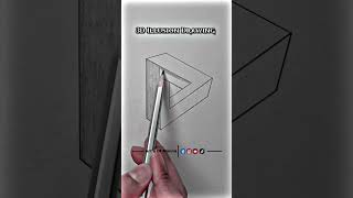3D Drawing Tutorial | Illusion Drawing Ideas #Youtubeshorts #Shorts #Draw #Art #Artist #Pencilart