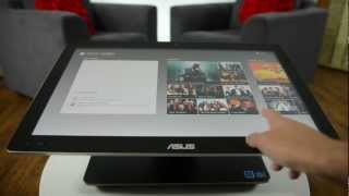 The double hinge design of the ASUS ET2300