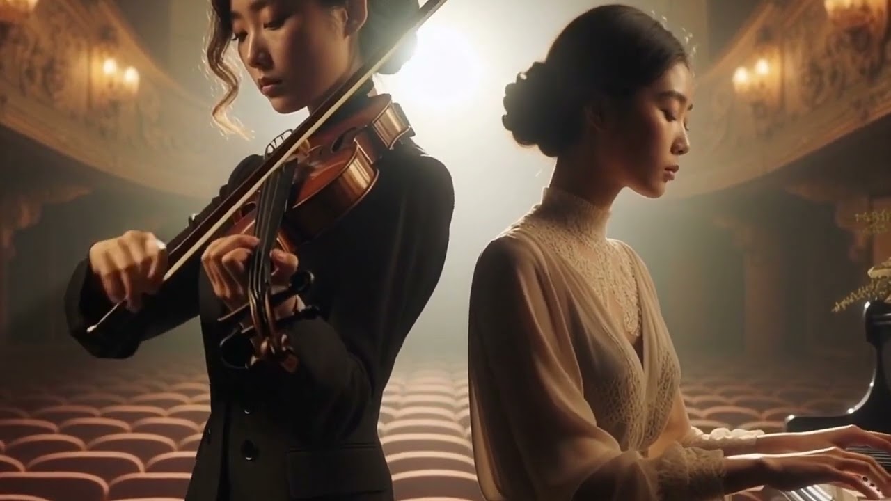 Emotional Piano & Violin (Original) Duet by Female Musicians - Relaxing Background Music