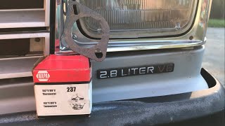 Chevy S10 2.8 thermostat replacement and coolant flush