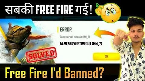 Game Server timeout (mm_7) free fire || free fire automatically back problem solved || 101% Solve