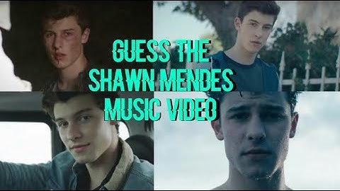 GUESS THE SHAWN MENDES MUSIC VIDEO