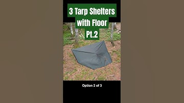 DIY Enclosed Tarp Shelter with Floor (Part 2/3) | Quick & Easy Setup!