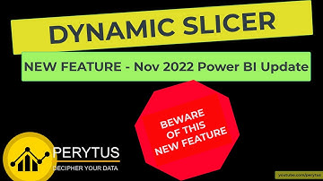 Power BI New Feature - Dynamic Slicers - What it is and when you cannot use this feature?