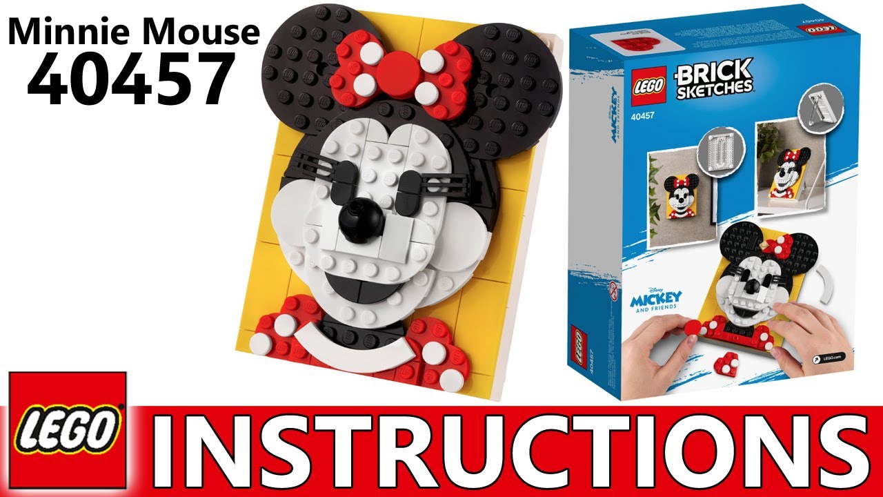 How to Build LEGO 40457 | Minnie Mouse Brick Sketches | LEGO