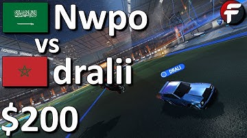 Nwpo vs dralii | $200 Rocket League 1v1 Showmatch