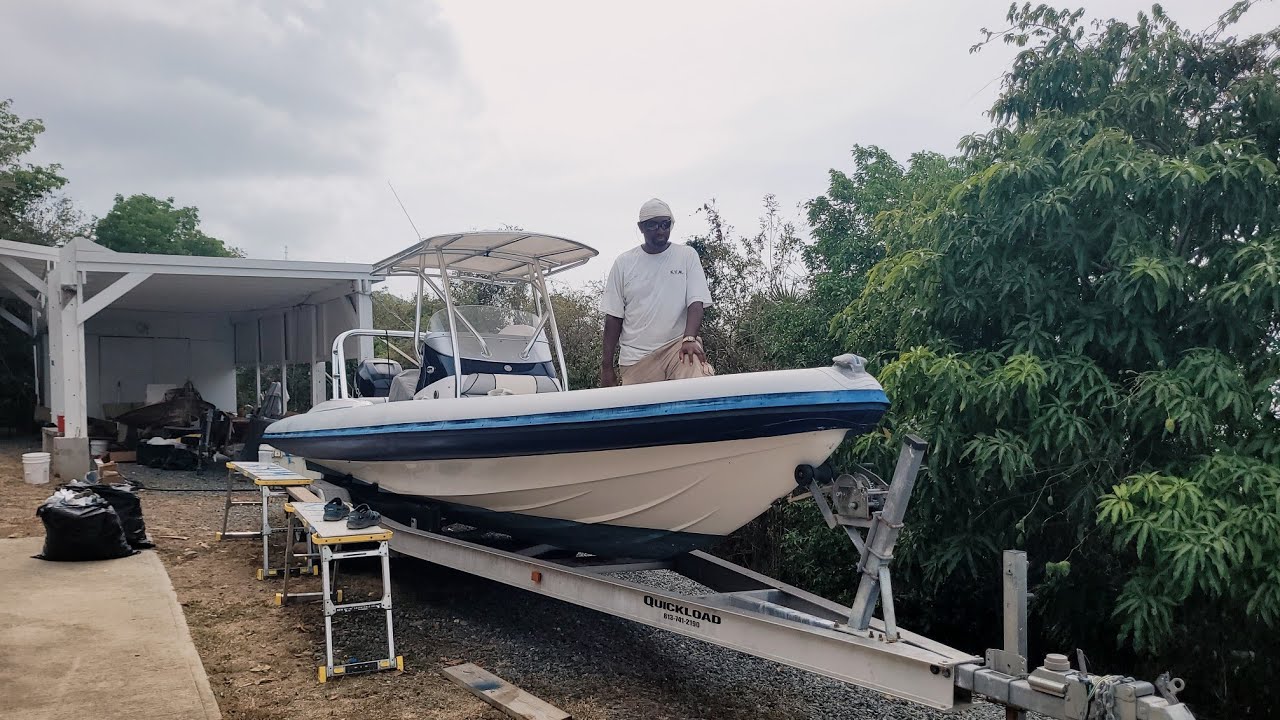 How to spray paint Awlgrip on inflatable tender YouTube