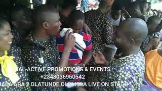 BABA ARA 2 OLATUNDE OLOMOLA LIVE ON STAGE@AKINTUNDE AMSTRONG GRANDMA'S BURIAL PARTY RECENTLY