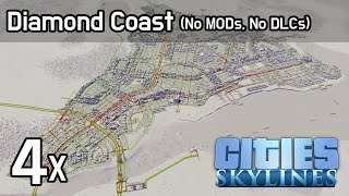 Cities Skylines  - Diamond Coast (No MOD, No DLC)