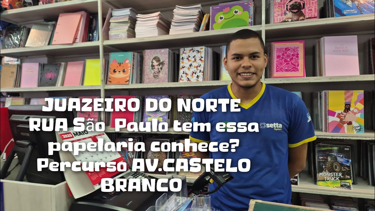 JUAZEIRO DO NORTE RUA São Paulo tem essa papelaria conhece?Percurso AV ...