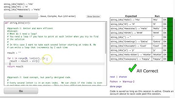 Codingbat - string_bits (Python)