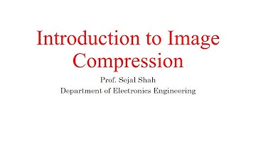 Introduction to Image Compression