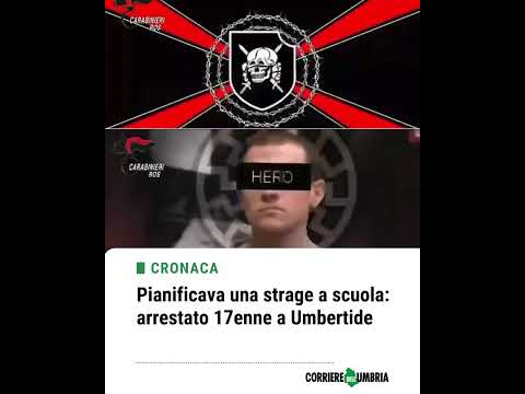 Video Pianificava una strage a scuola: arrestato 17enne a Umbertide