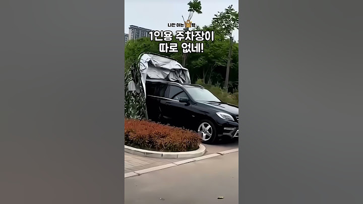 휴대용 주차장 본 적 있어?