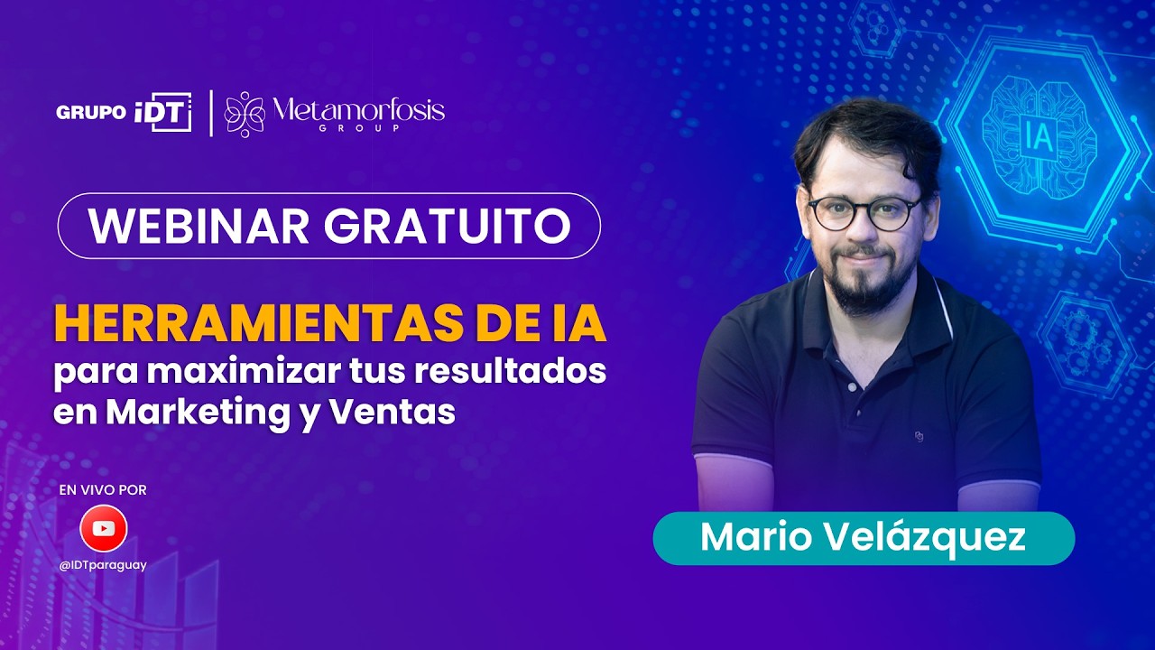 Webinar: Herramientas de IA para maximizar tus resultados en Marketing y Ventas