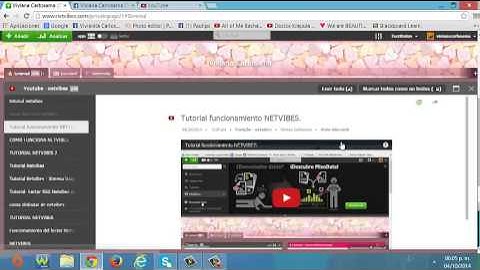Tutorial como subir información a redes sociales a través de netvibes