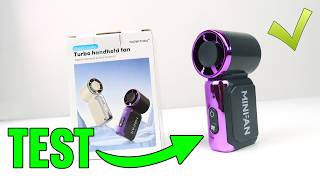 YAOWITHSU Turbo Mini Handheld Fan XIAN-668 🔥 | Battery Life & Max Power Test
