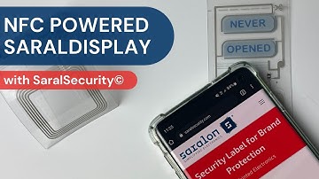 NFC powered SaralDisplay