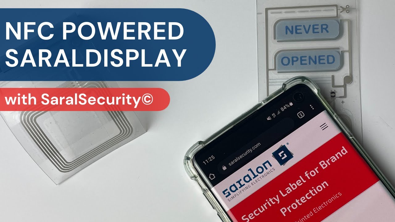 NFC powered SaralDisplay