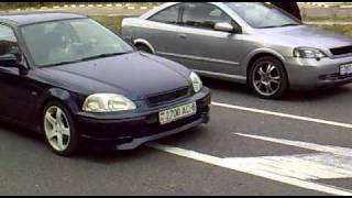 Honda Civic 1.6 B16A Vs Opel Astra 2.0 Turbo