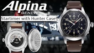 Alpina Startimer Heritage Automatic Pilot's Watch With Hunter Case Back Vintage Inspired - Calatrava