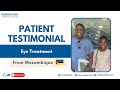 Successful eye treatment in india  happy patient from mozambique