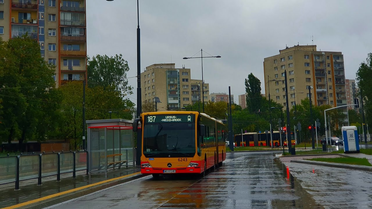 [187] MZA Warszawa - Przejazd Mercedesem Conecto LF G #6243 na linii 187➡️ Ursus-Niedźwiadek 