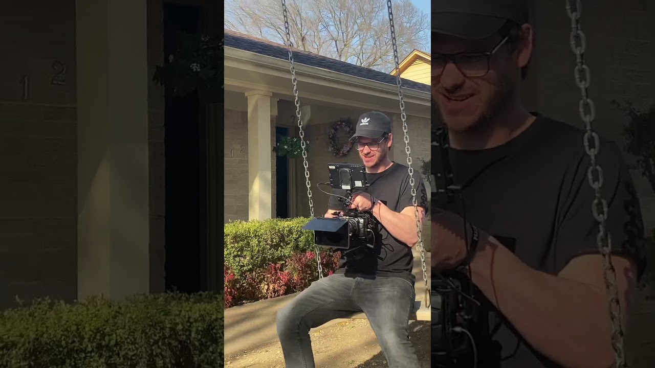 Almost fell off the swing | Behind the Scenes