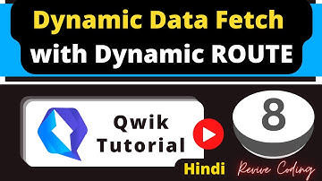 QWIK #8 :  Dynamic API call For Dynamic Routing (Pages...)