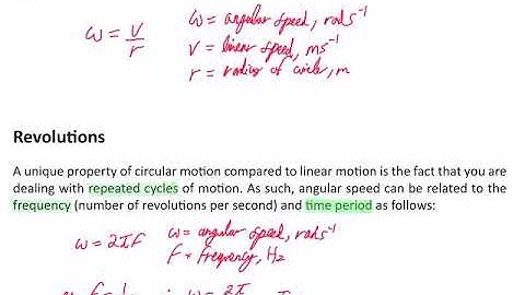 Further Mechanics - Session 1 - Circular Motion