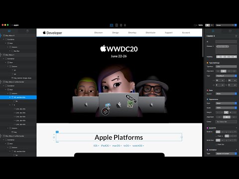 Rebuilding Apple's Website in Blocs app