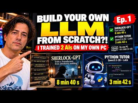 BUILD YOUR OWN LLM FROM SCRATCH (Ep. 1)! I Trained 2 AIs on My Own PC
