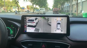Màn hình Android 12,3in liền camera 360 cho Huyndai Santafe 2021