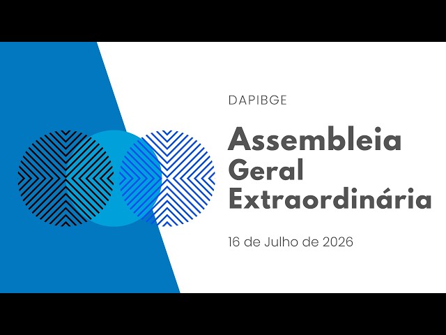 Assembleia Geral Extraordinária DAPIBGE - 16/07/2026