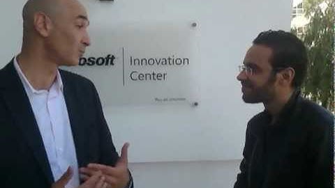 Mr Sayed Hashish General manager Microsoft NEPA talking about Imagine Cup