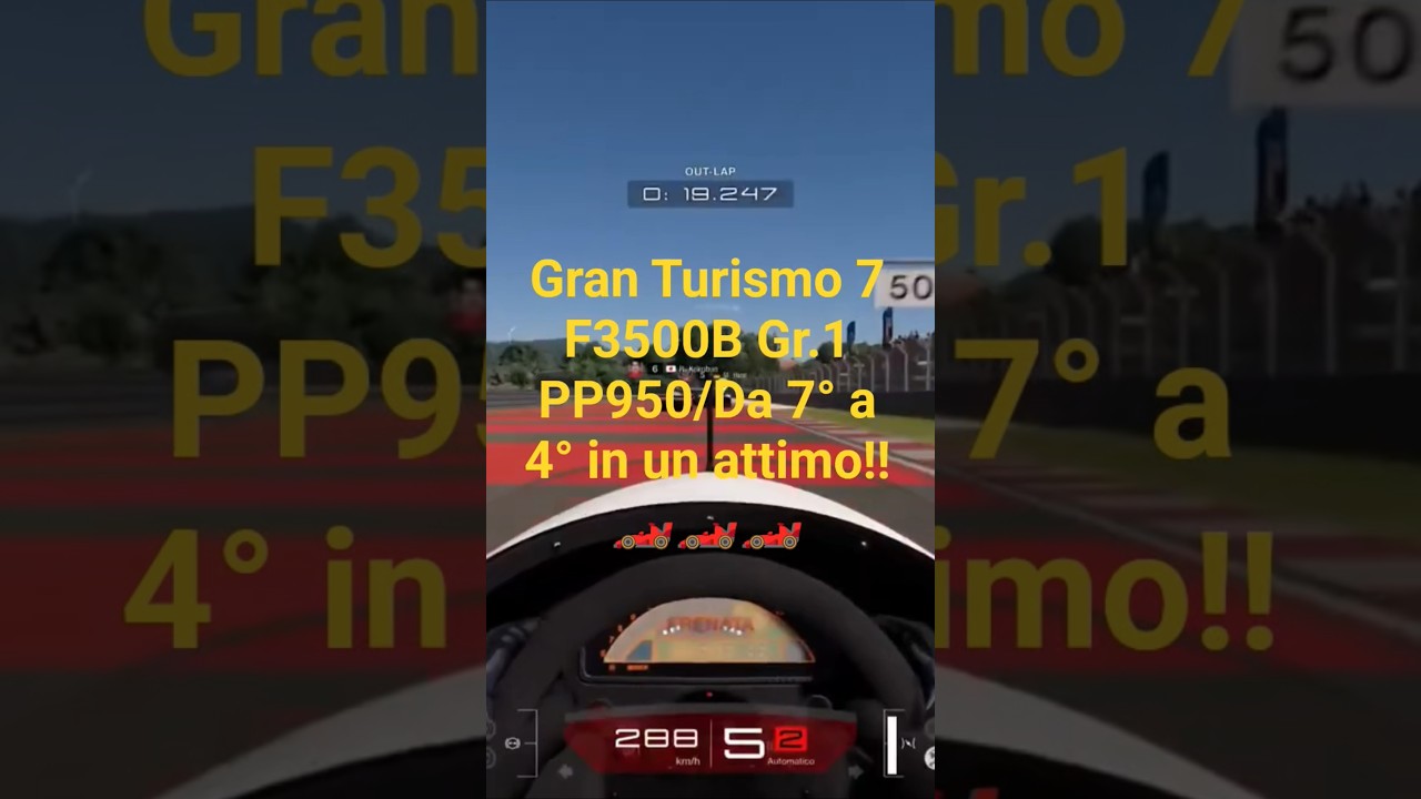 GT7 ⚡ F3500‑B Gr.1 PP950 | Da 7° a 4° in un attimo!