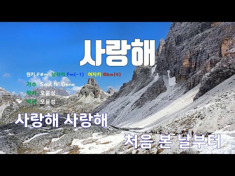 [은성 반주기] 사랑해 - Soul N' Gene 노래/ MR / 가사 / 반주