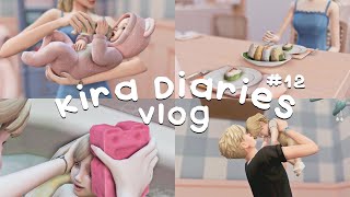 [The sims4] Vlog // Kira diaries #12 // A day with me,  Daily makeup, Parenthood, Onigiri, and more