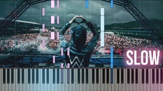 Alan Walker - Faded | How To Play SLOW Piano Tutorial + Sheets @MarijanPiano