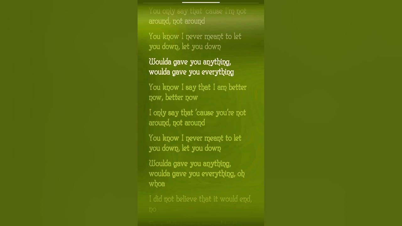 🎧 Listen to Post Malone (Better Now) lyrics 🎶✨ #lyrics #music #postmalone #betternow #shorts