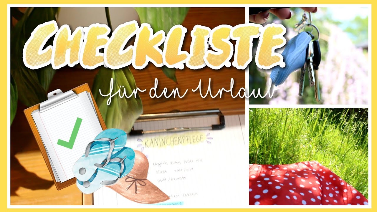 URLAUBS-CHECKLISTE für Kaninchenbesitzer🐰🏖️ - Urlaubsvorbereitungen // Meine Mümmler